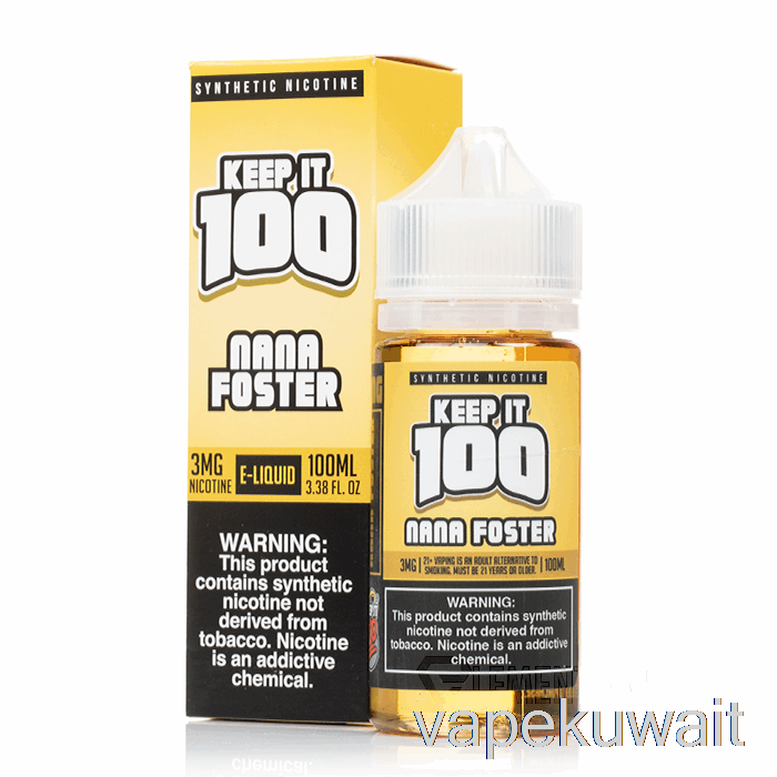 نانا فوستر - كيب إت 100 - 100 مل 3 ملغ نظام Vape